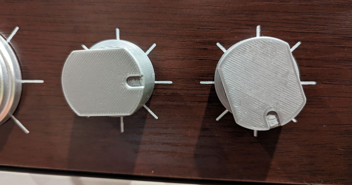 Kid's Kitchen Stove Knob Replacement by JayC Download free STL model