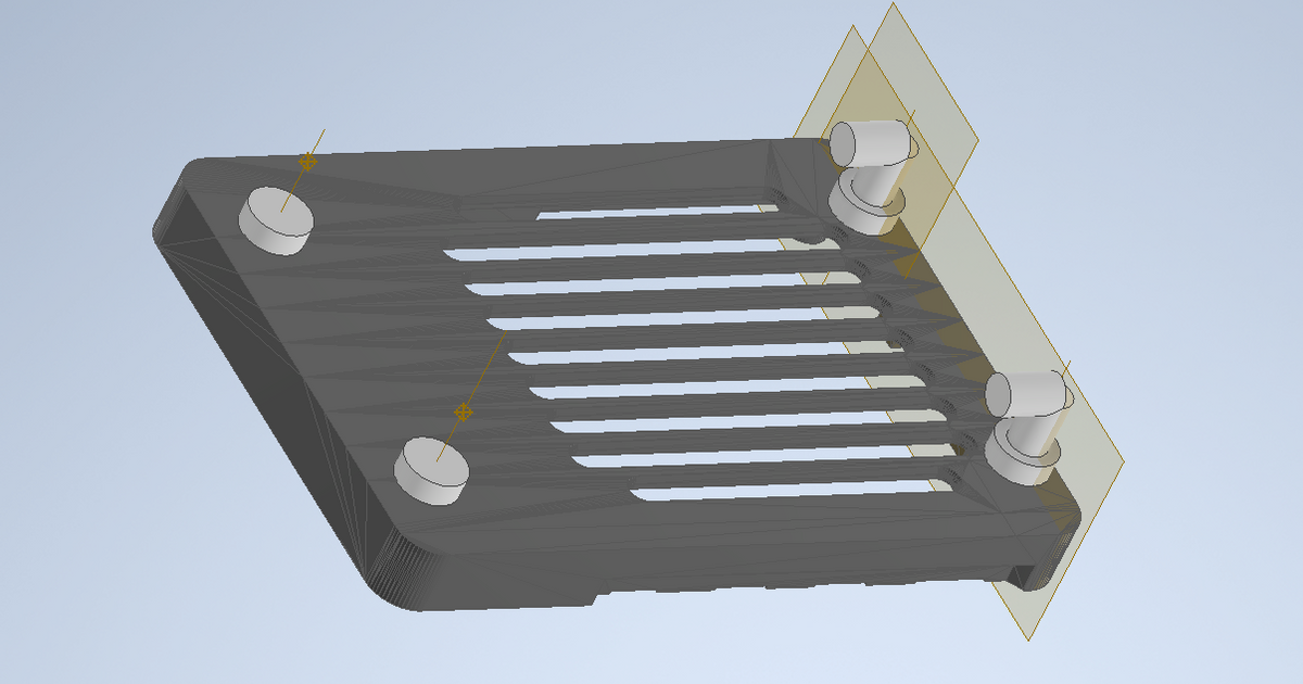 Modular Snap Together Raspberry Pi4 base IKEA Skadis by ppolsen