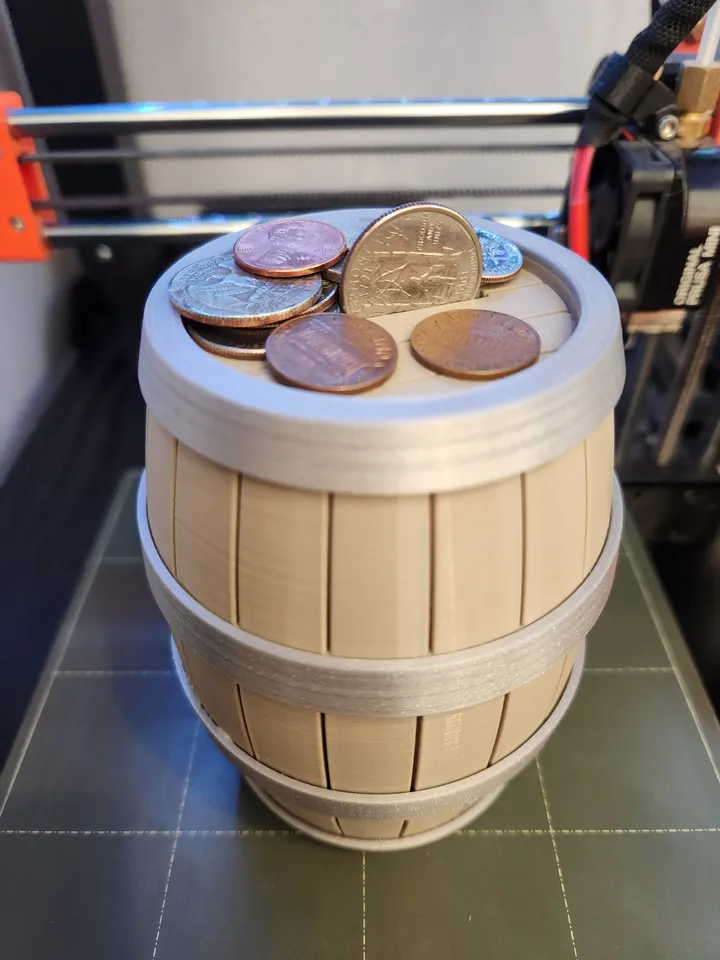 Simple Twist Open Coin Barrel