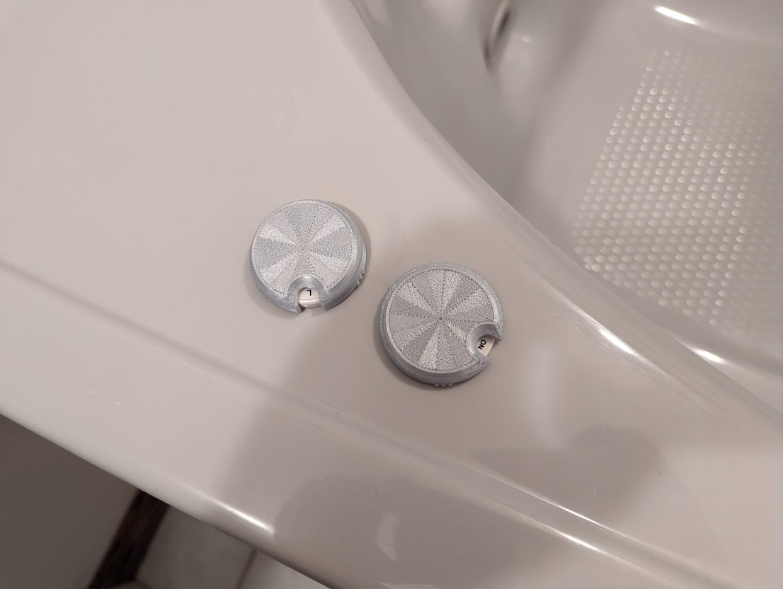 Jetta Bathtub replacement knobs by Dustmuffins Download free STL