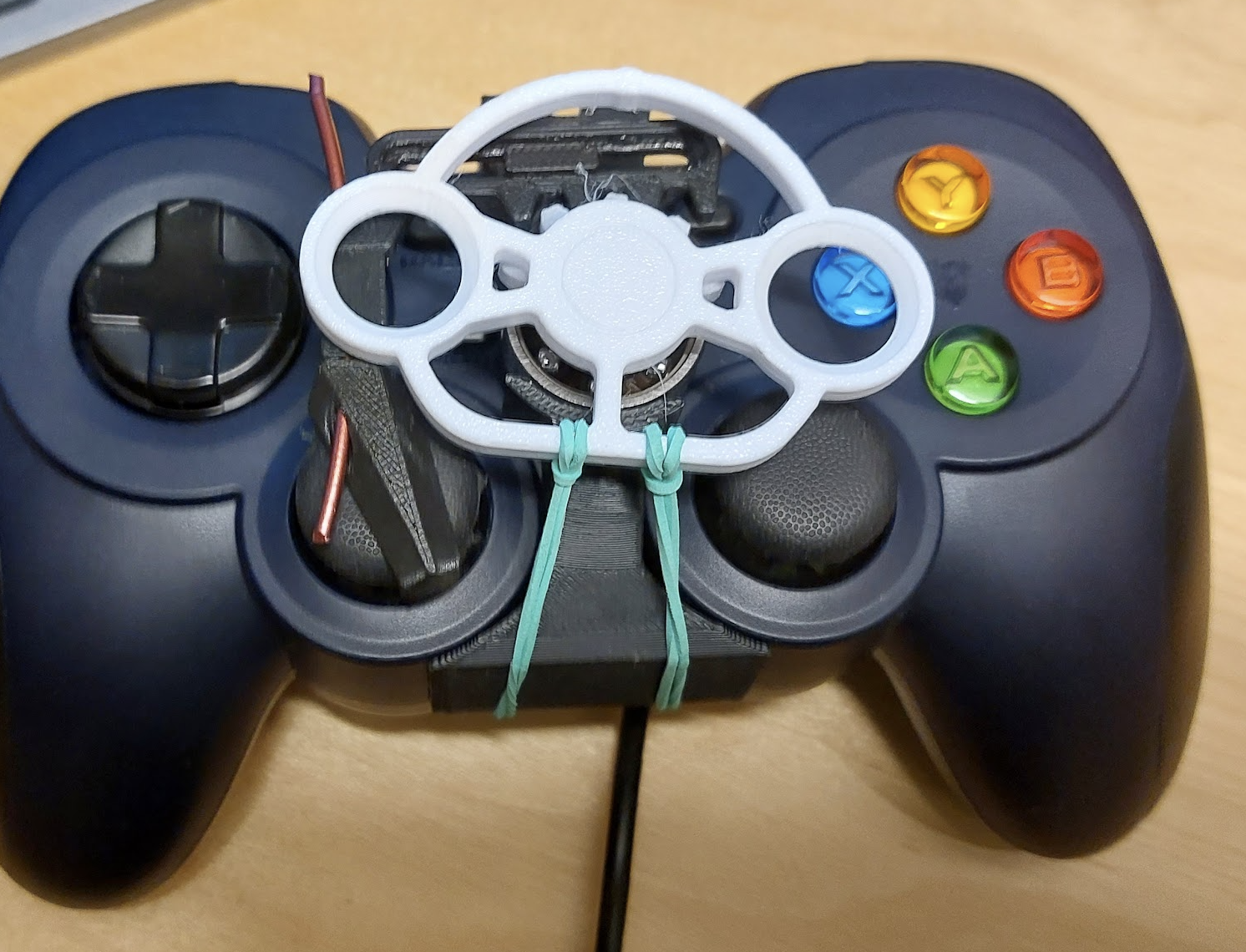logitech gamepad wheel. 3D model thumbnail