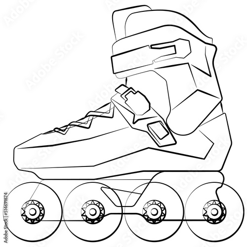 Inline skates keychain by Padavan Download free STL model