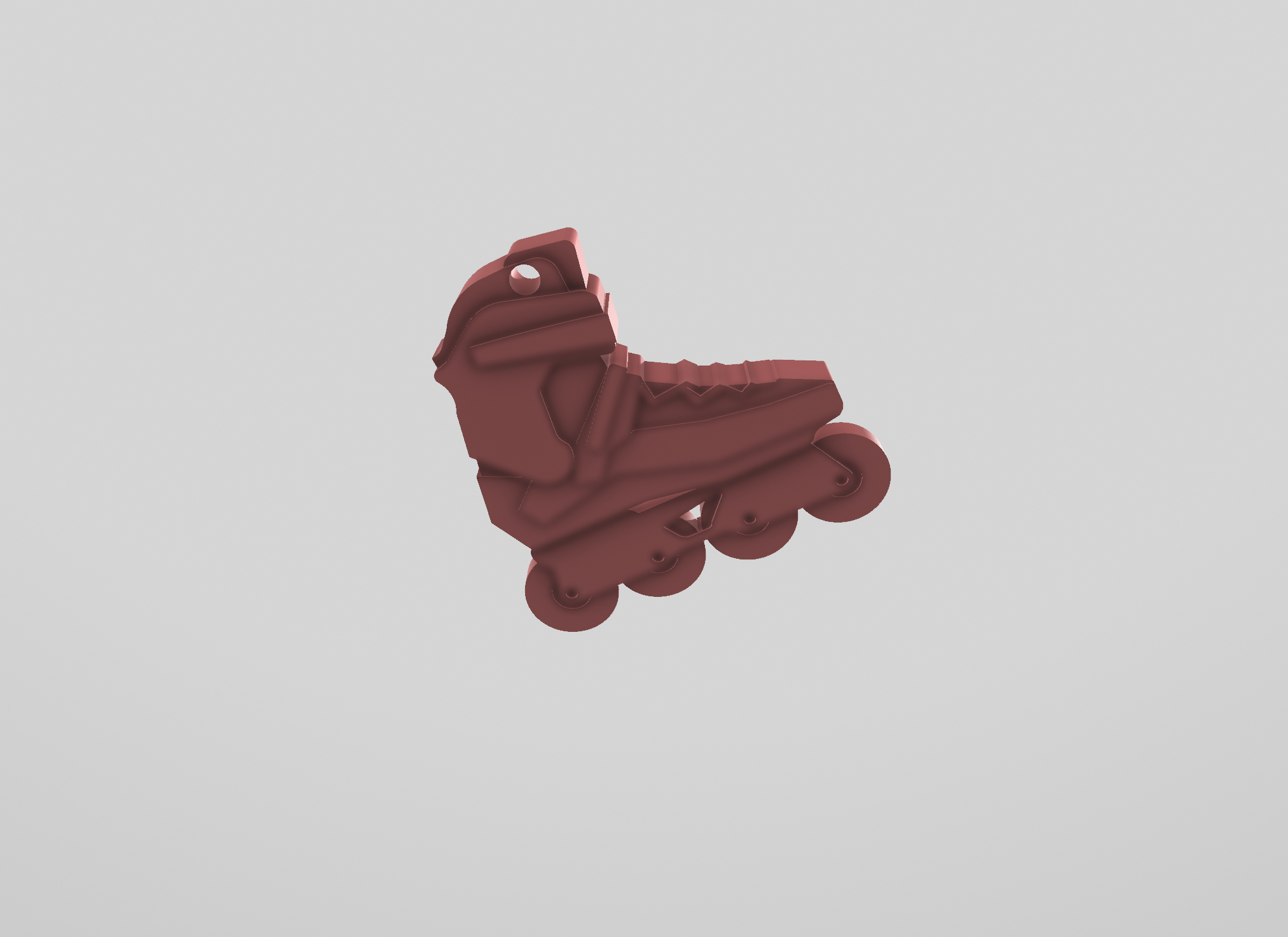 Inline skates - keychain