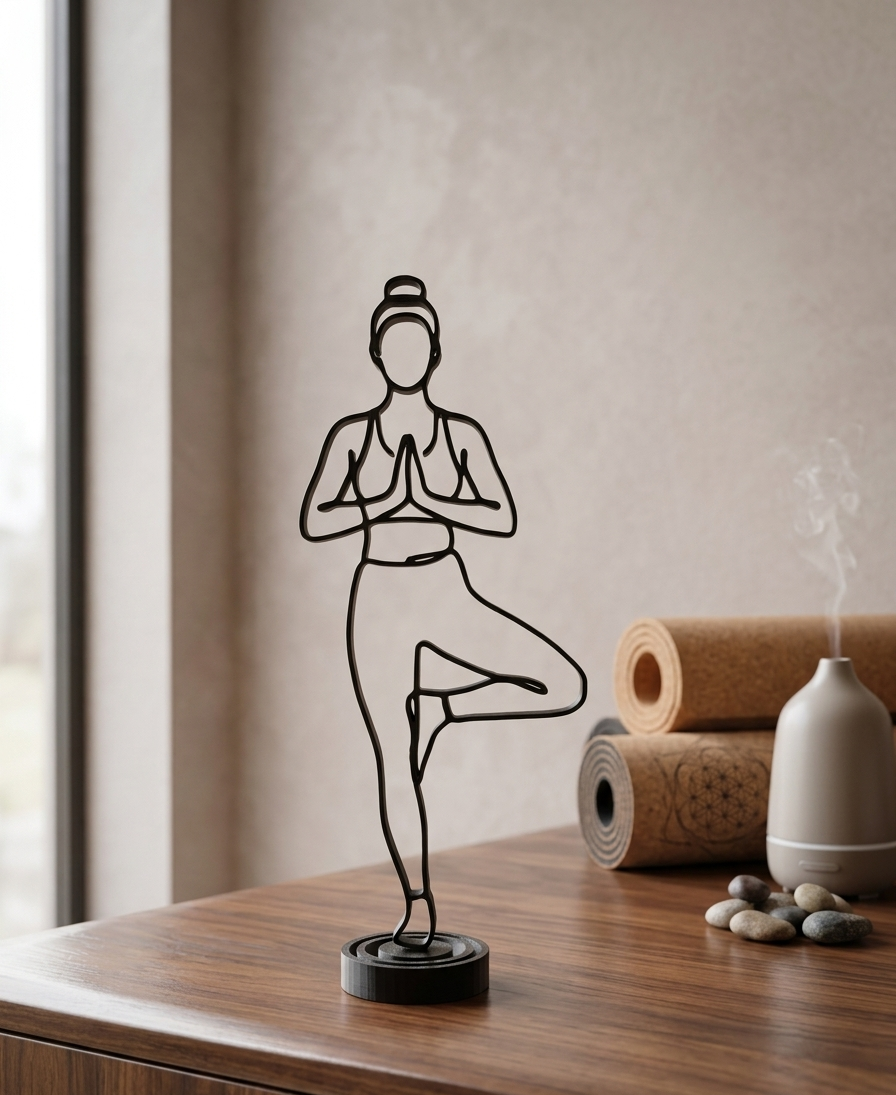 Yoga Silhouette Decoration