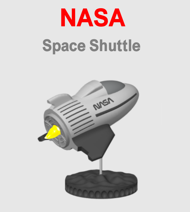NASA Space Shuttle - Swoosh! The electric tea light Flyer Remix