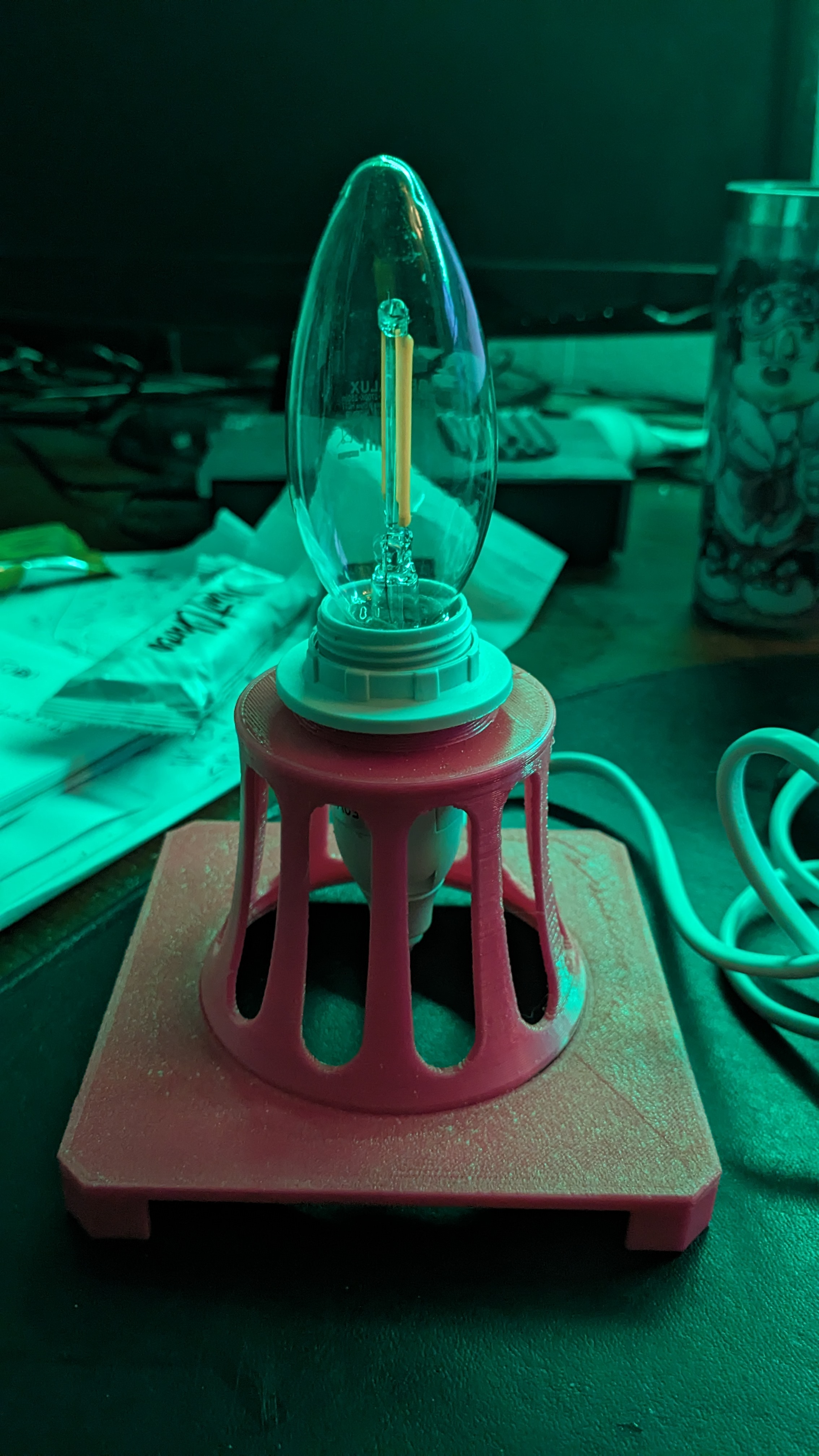 Miniatura 7 do modelo 3D Square litophane lamp