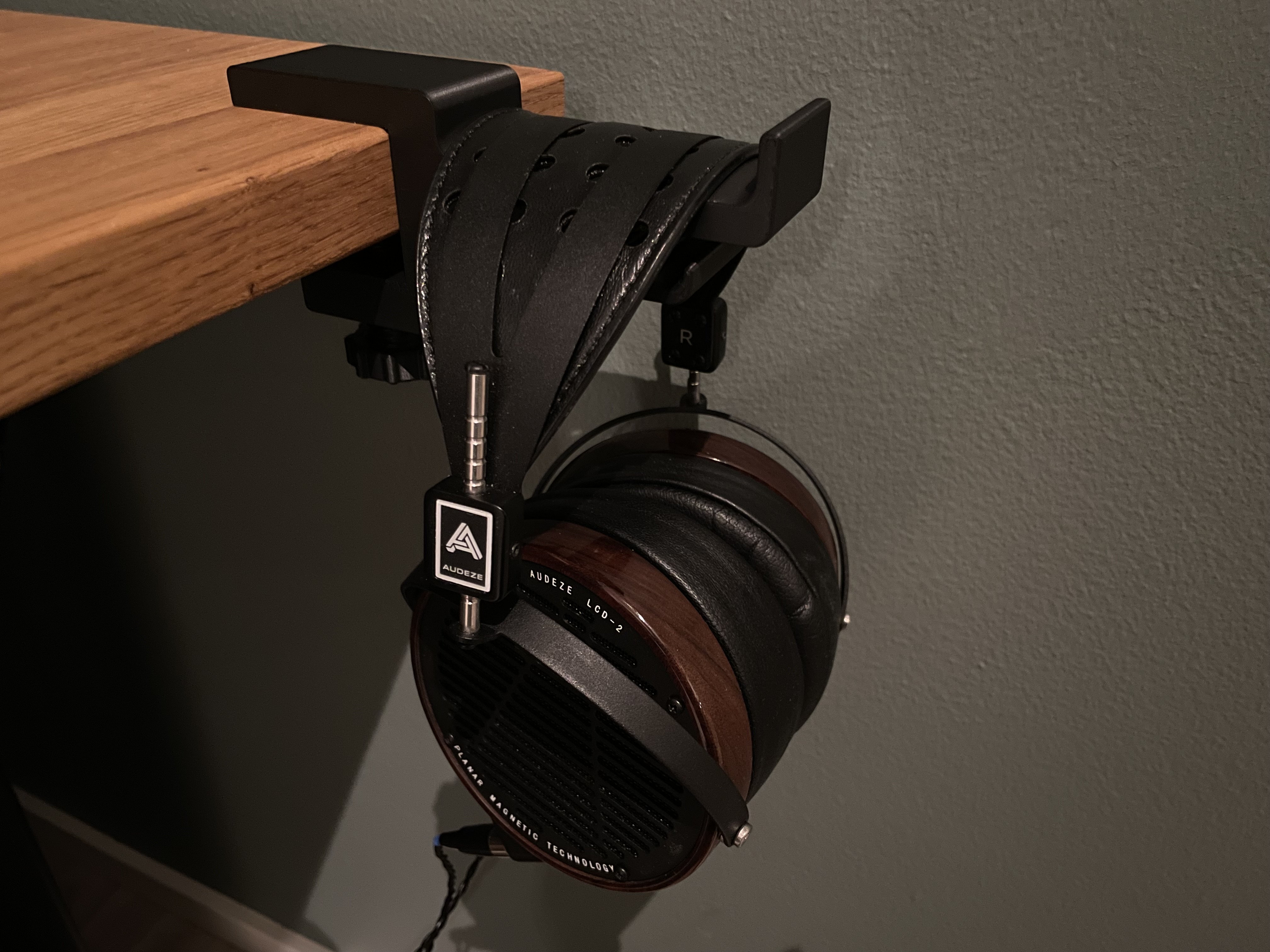 Desk Mount Headphone Clamp Holder for Wide Headbands