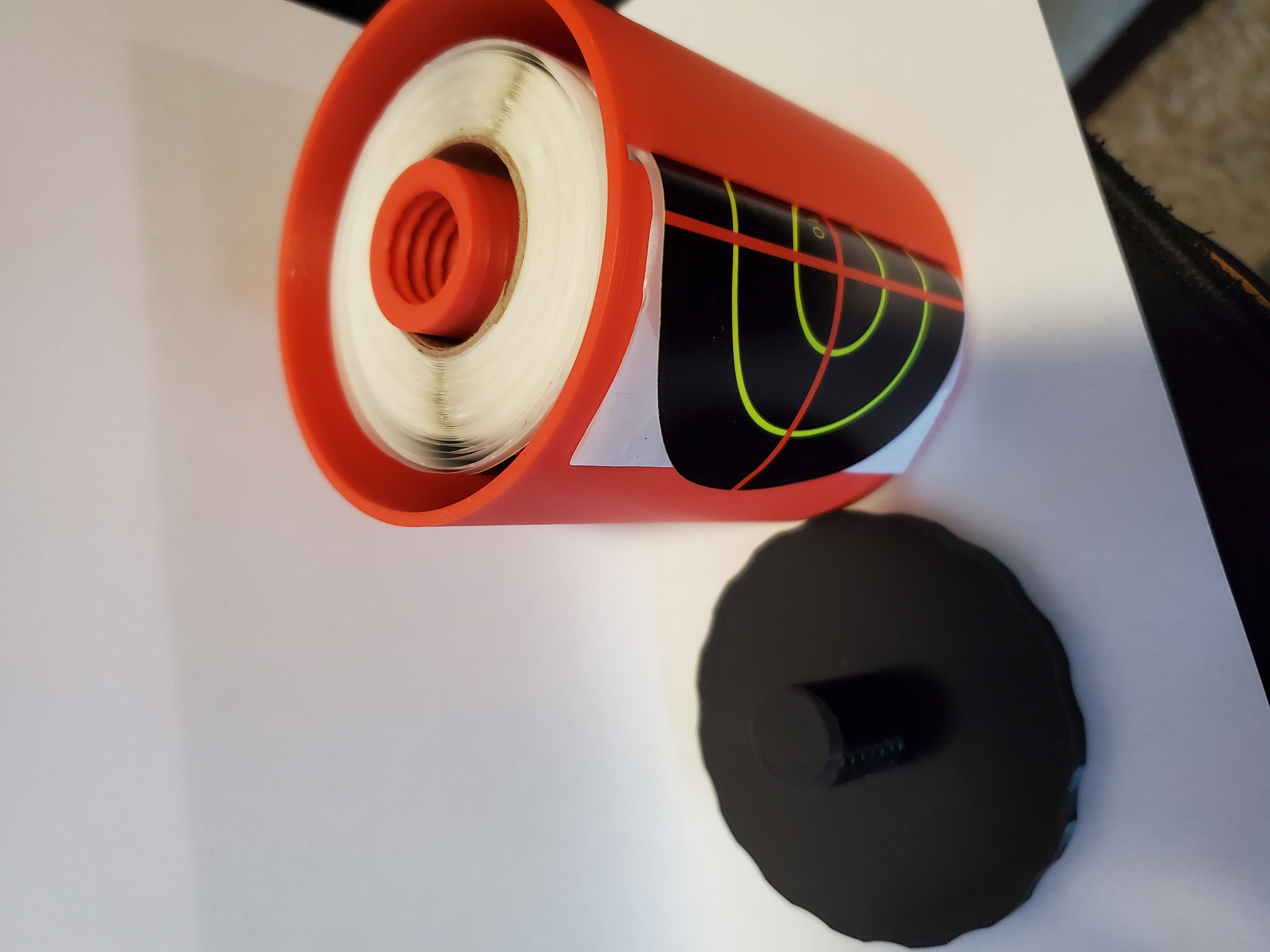 3" Range Stickers target spool holder