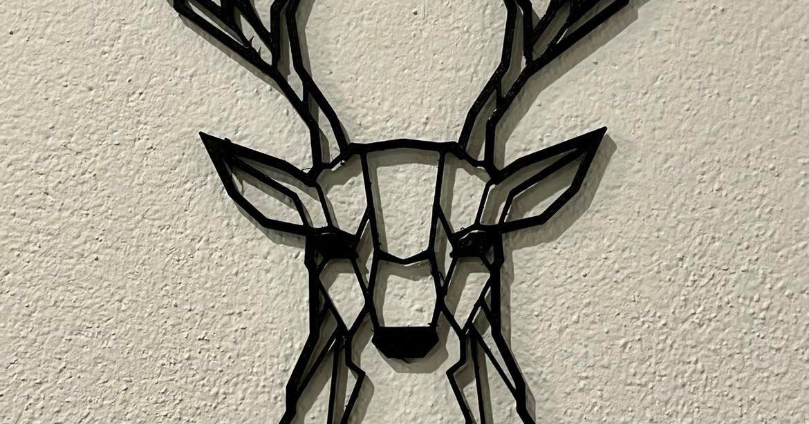 Deer wall art by 3Dprinting_engineer Download free STL model