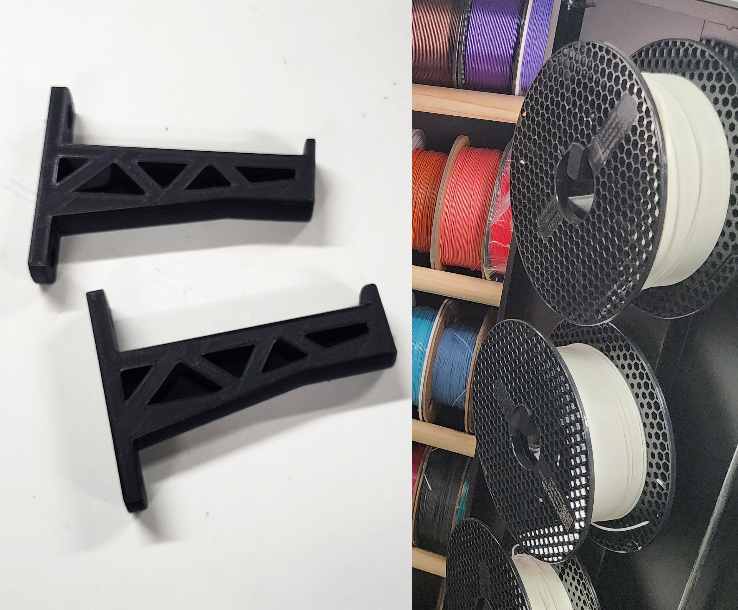 Minimalist Spool Hooks 3 Styles - No Supports
