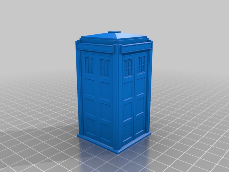 Thin wall TARDIS with Lights and Sound by Wallace Karraker | Download ...