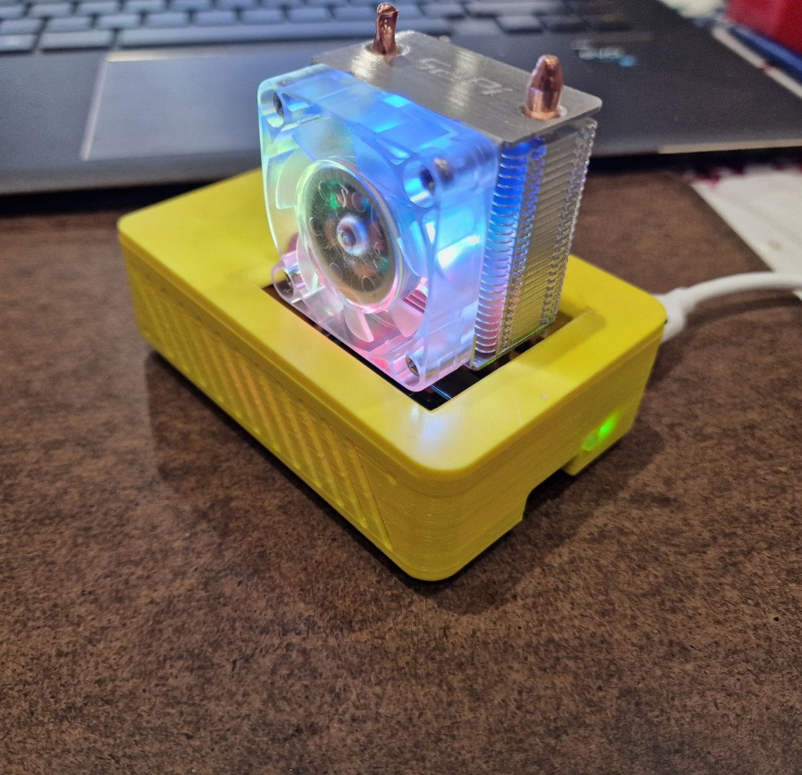 Raspberry Pi 5 and Ice Tower Cooler Case