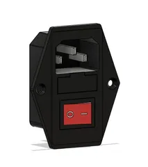IEC320 C14 POWER SOCKET WITH FUSE HOLDER AND SWITCH