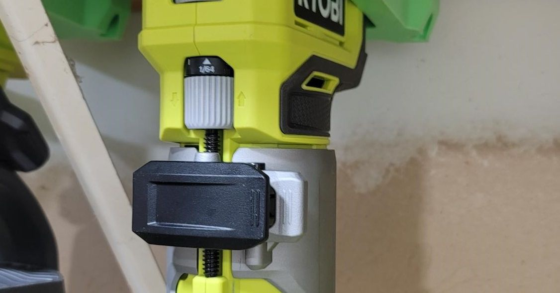 Ryobi 18V Palm Router Hanger by kent wilson Download free STL model