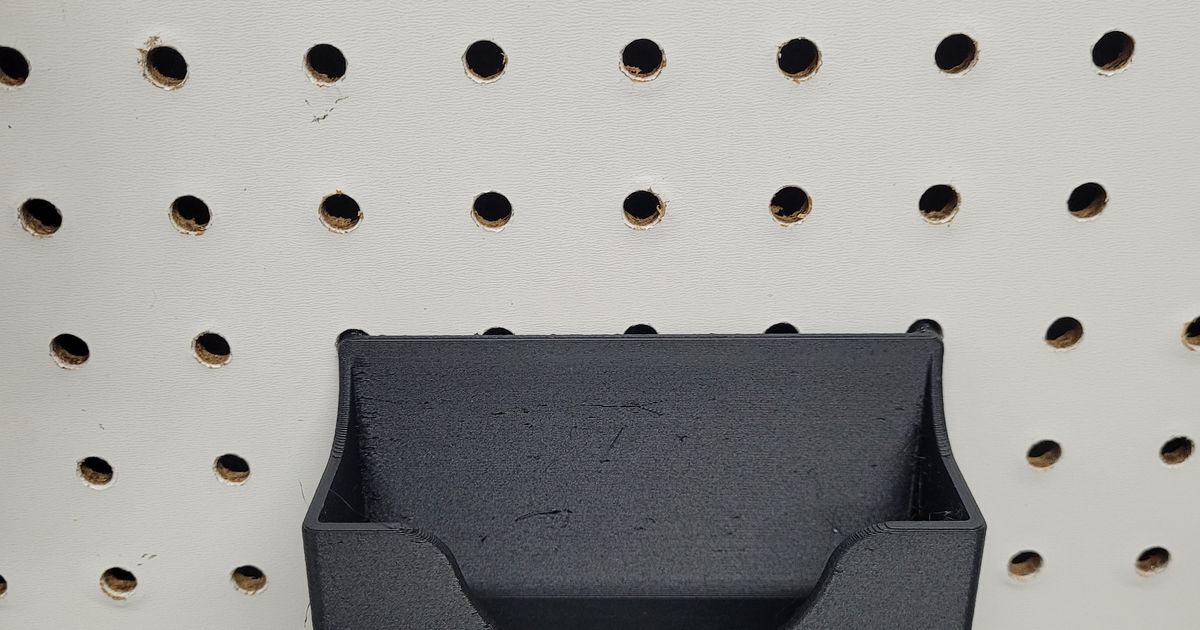 Pegboard Organizer Box Holder by n9dmt Download free STL model
