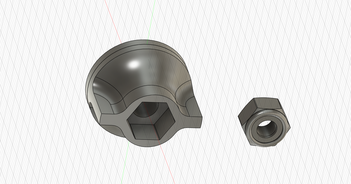 Wc Toilet Seat Lock Nut by Clock_Watchdog Download free STL model