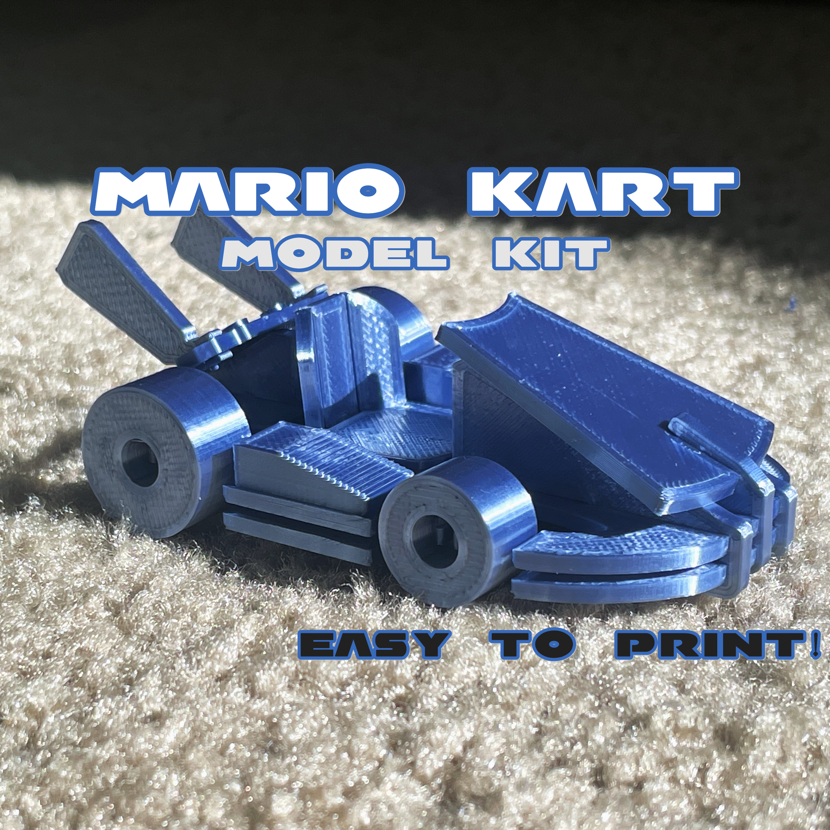 Mario Kart Go-Kart - Model Kit by Kit Crafters | Download free STL ...