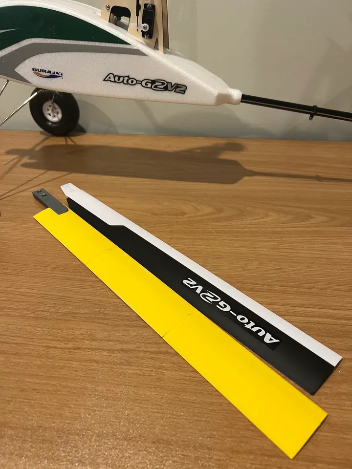 Printable Rotor Blades for Durafly Auto G2 V2 Autogyro by Printable Rotor Blades for Durafly Auto G2 V2 Autogyro by