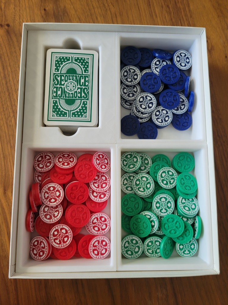 Sequence Board Game Insert Organizer