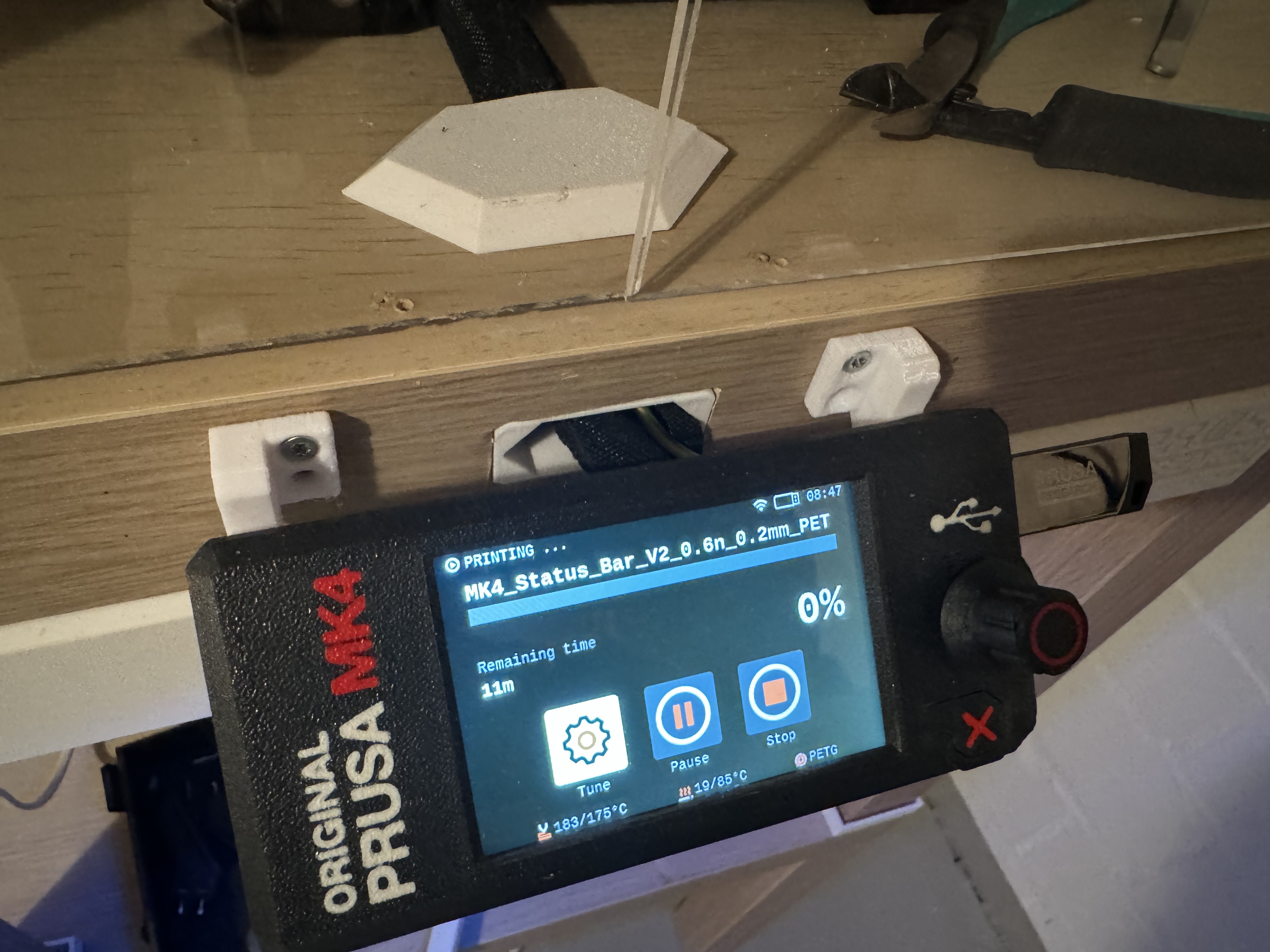 Prusa MK4 xLCD bracket Ikea Lack Enclosure
