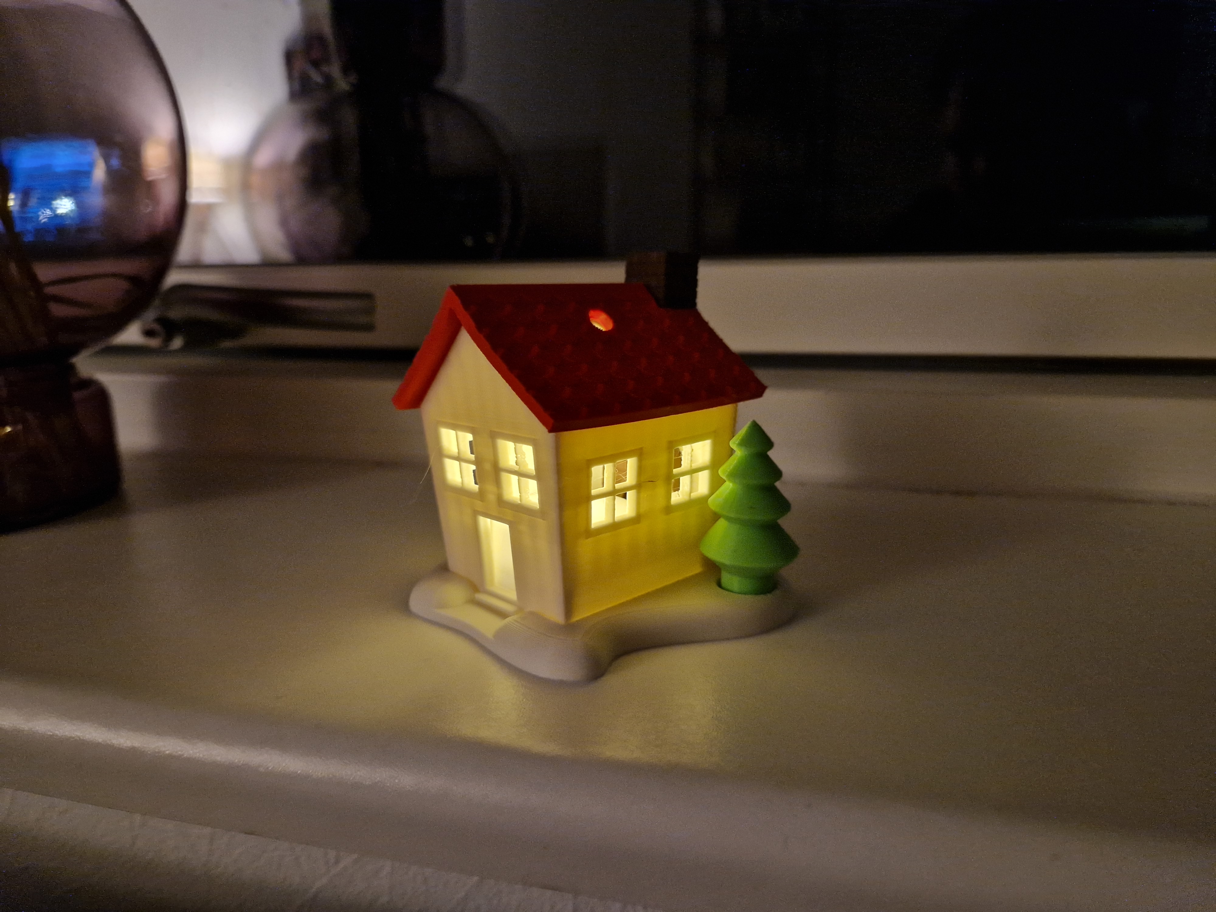Christmas light with battery candle light