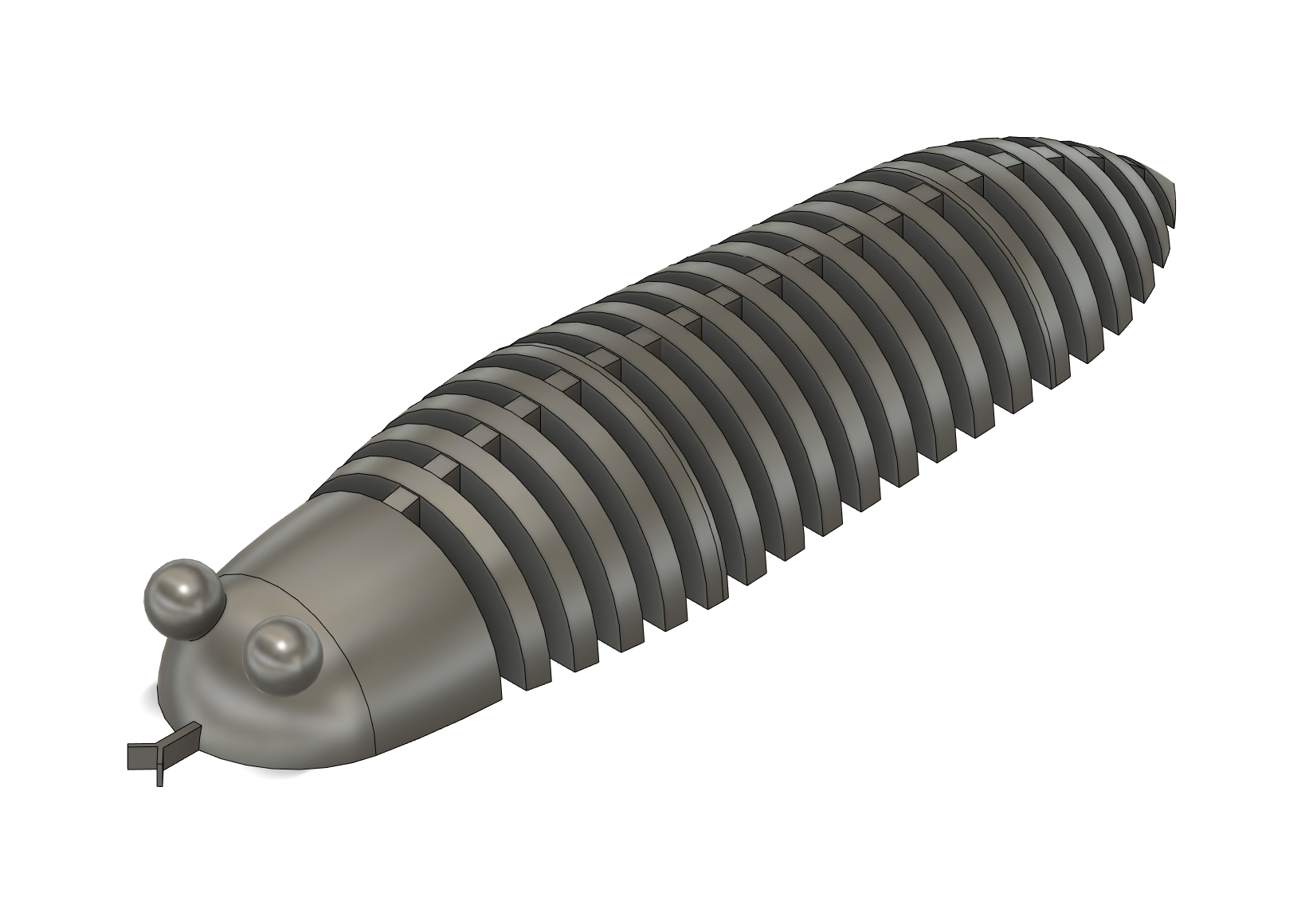 Miniatura 2 do modelo 3D Flexible snake TPU (parametric)