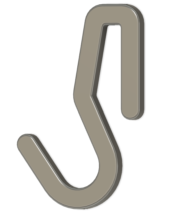 Simple hook for clothes etc.