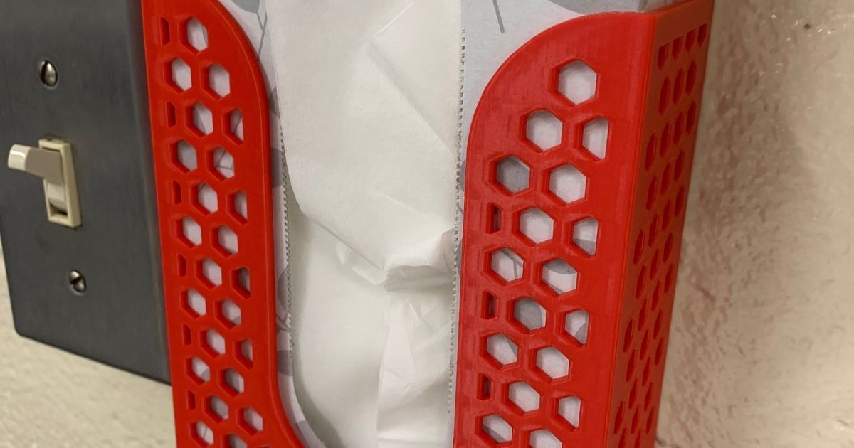Another Tissue Box Wall Mount by Peter Davis Download free STL model