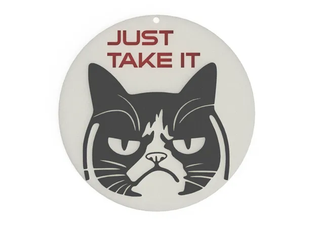 Grumpy Cat - Gift tag (also customizable)