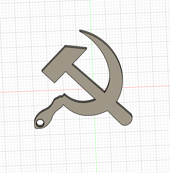 Russian Hammer and sickle key chain. by Joe Brown Download free STL