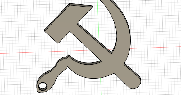 Russian Hammer and sickle key chain. by Joe Brown | Download free STL ...