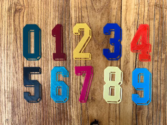 Numbers : "Old/Classic Style" Football Shirts
