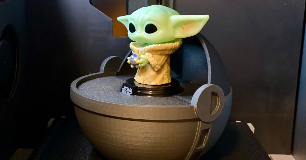 Baby Yoda Pram Pod Coinbank (for Grogu Funko Pop Figure) by tokyo2ooo