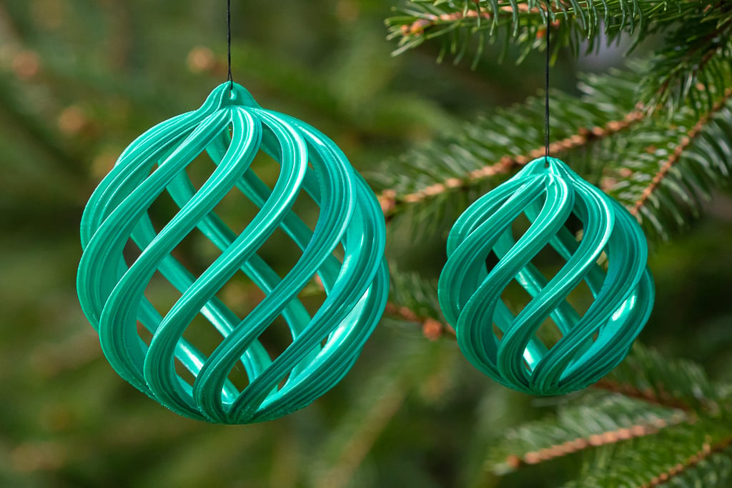 Original Spiral Christmas Balls da Dazus K | Scarica il modello STL ...