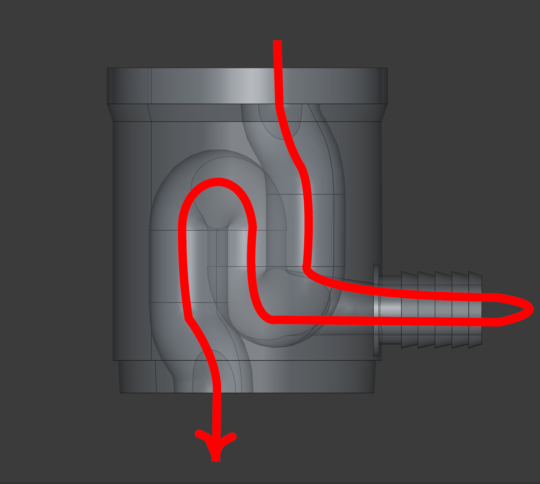 Parametrized Rain Pipe Diverter — miniatura 3