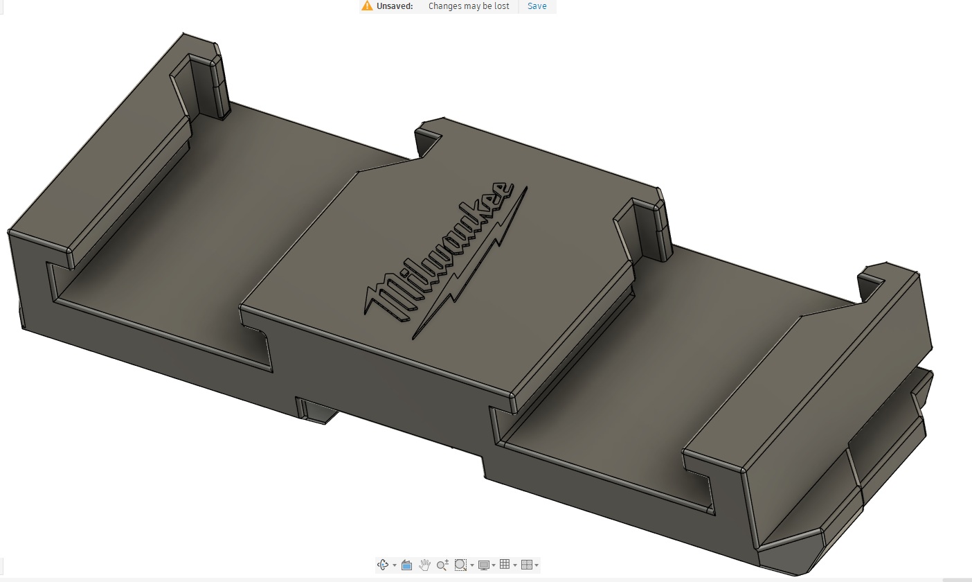 Milwaukee Packout Mounted M18 Battery Holder