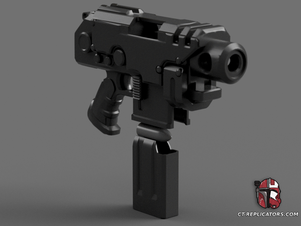 Bolter Pistol Space Marine 2 3D print files Replica Cosplay 3D print model