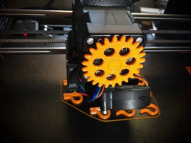 Gear-shaped extruder visualizer