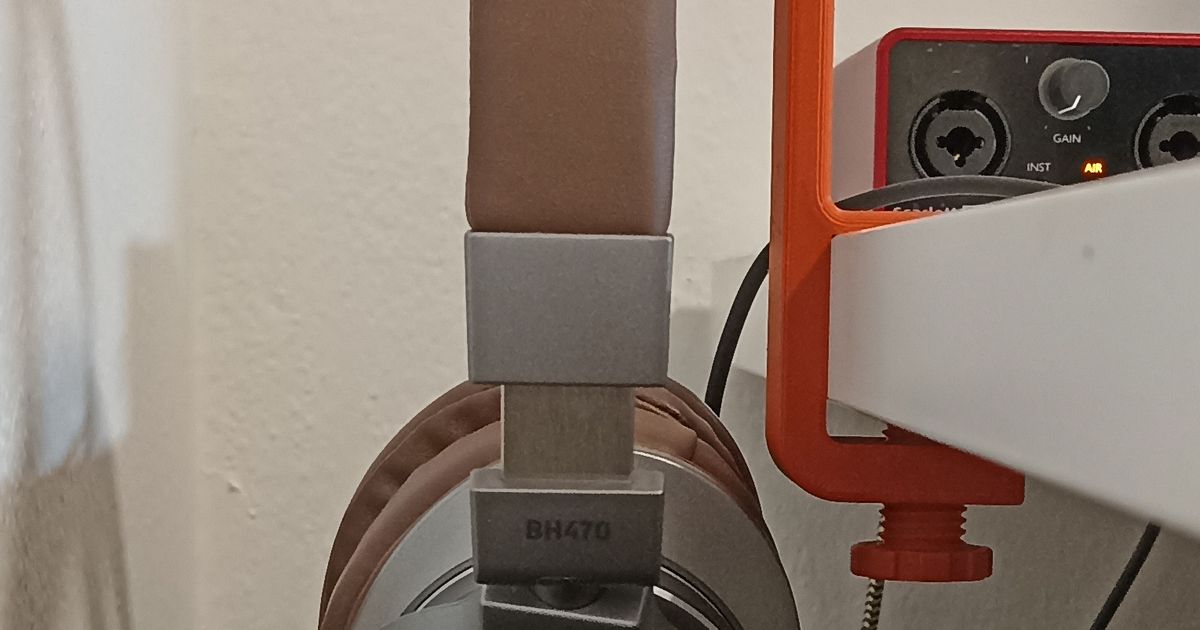 Headphones holder by rookiebwoy Download free STL model