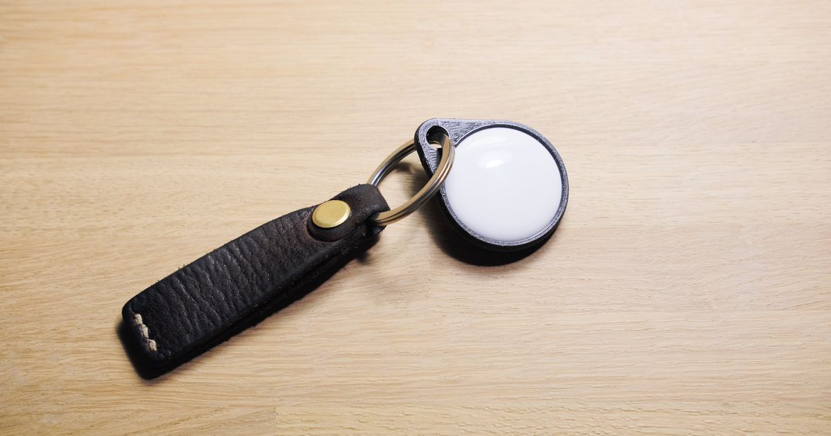 Airtag strong keyring / keychain holder by Thomas Download free STL