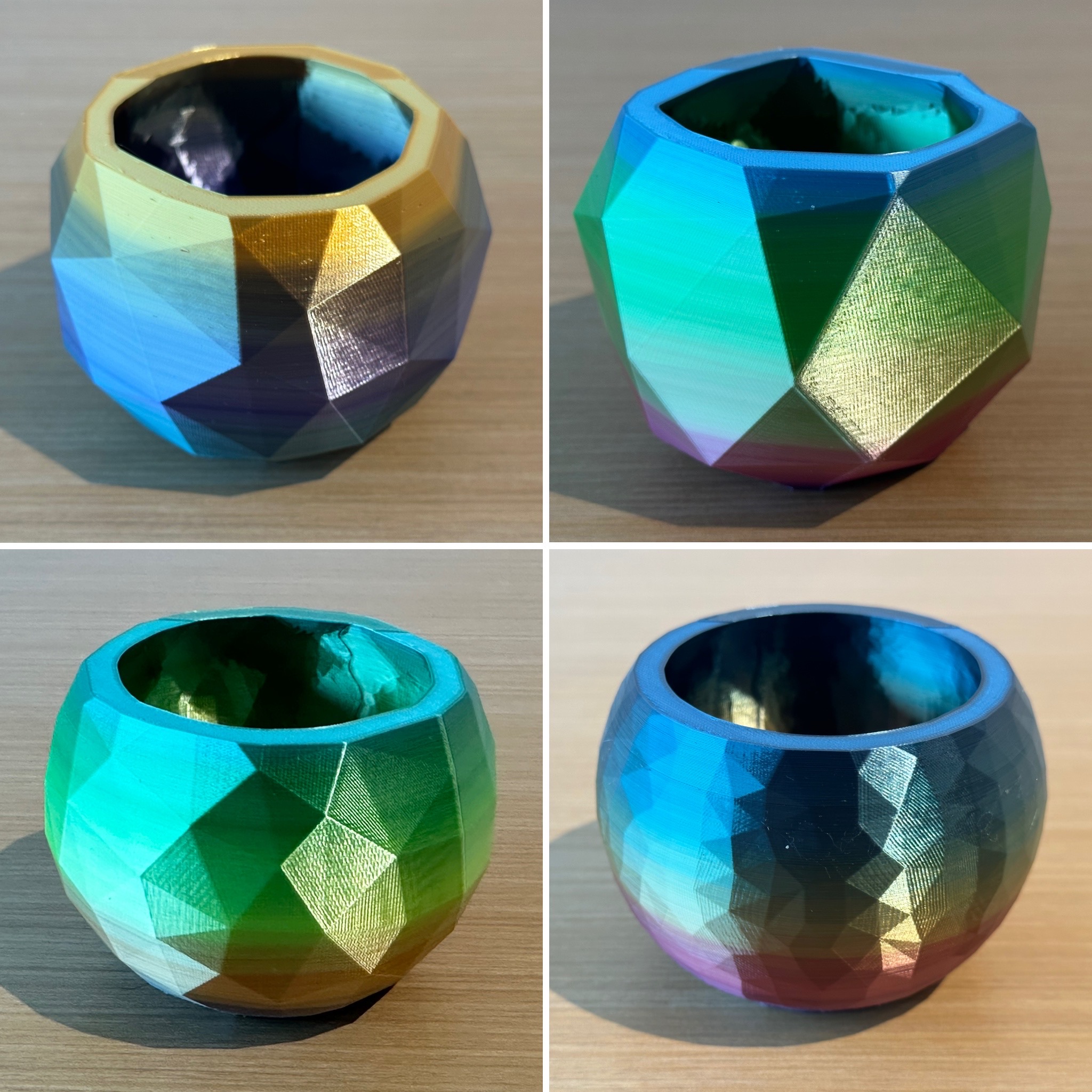 Elegant Low Poly Planters