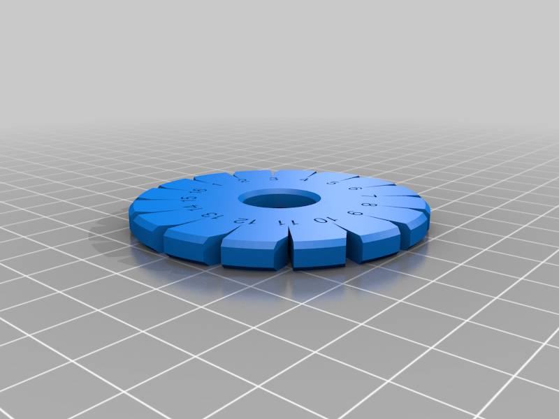 Miniatura 2 do modelo 3D kumihimo disk
