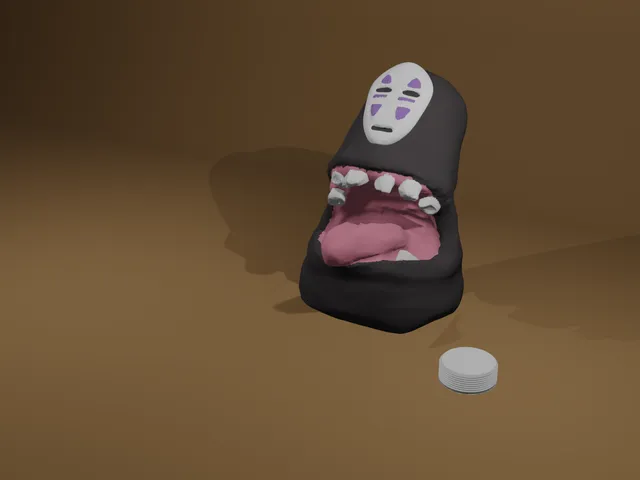 No face piggy bank