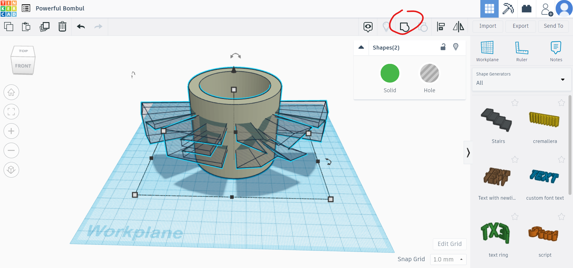 Customizable Circle Planter With a Removeable Water Tray — miniatura 11