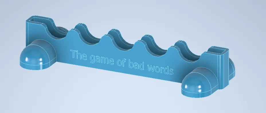 The Game of bad words by Luis Abadia | Download free STL model ...
