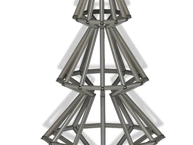 Wireframe Christmas Tree [no supports] - Bridging and No stringing challenge