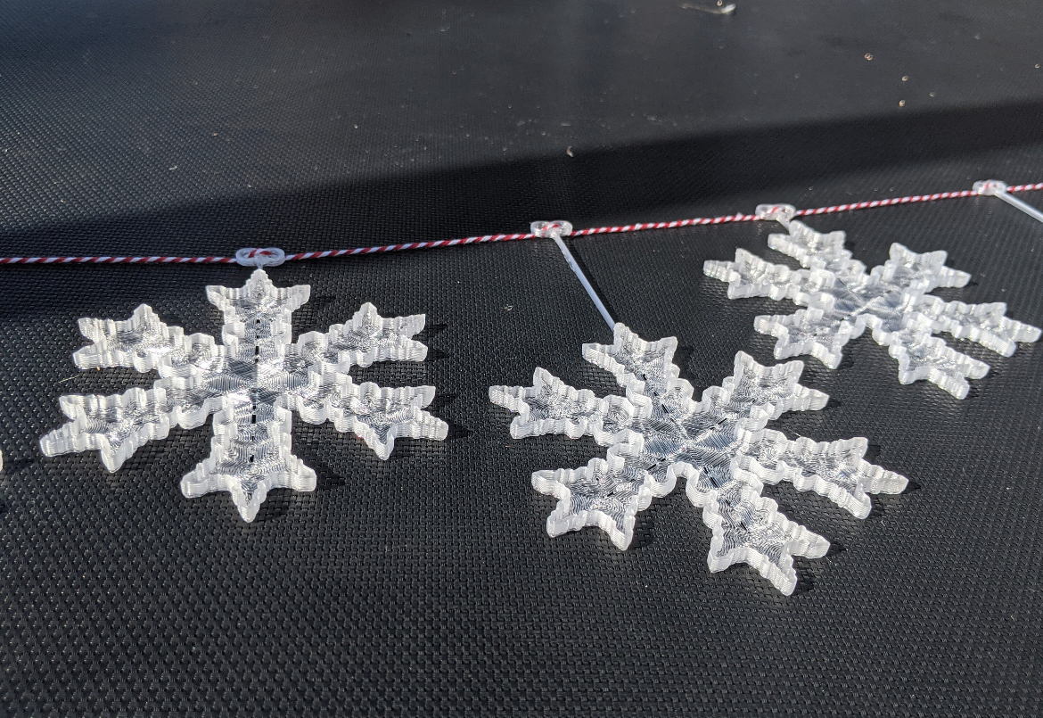 Snowflake garland by RocketEngineerByDay | Download free STL model | Printables.com
