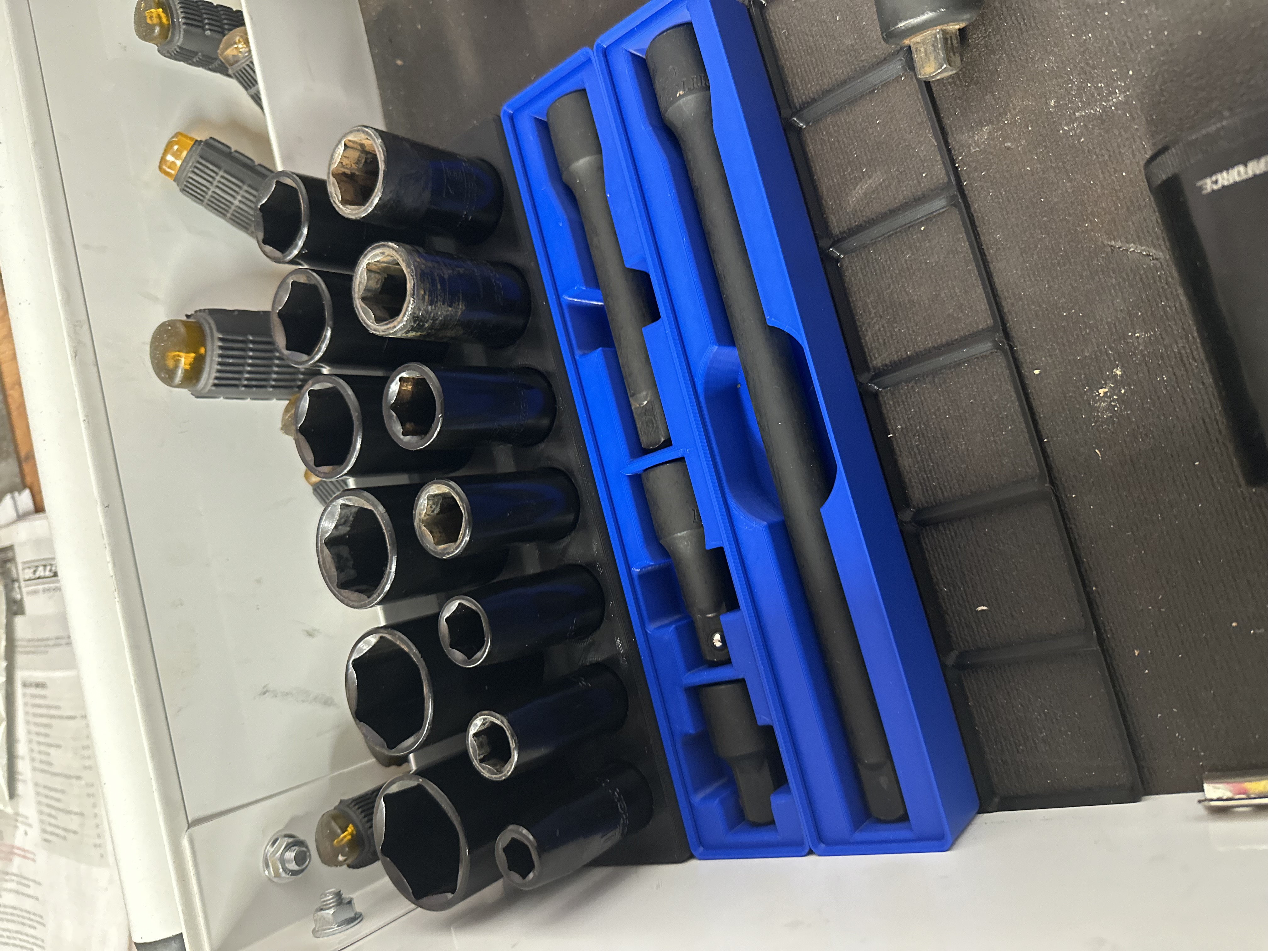 Gridfinity HF 1/2" Deep Impact Socket Holder