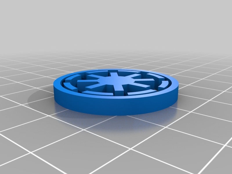 STL file STARWARS GALACTIC EMPIRE LOGO COASTER 3D 🏠・3D print design to  download・Cults