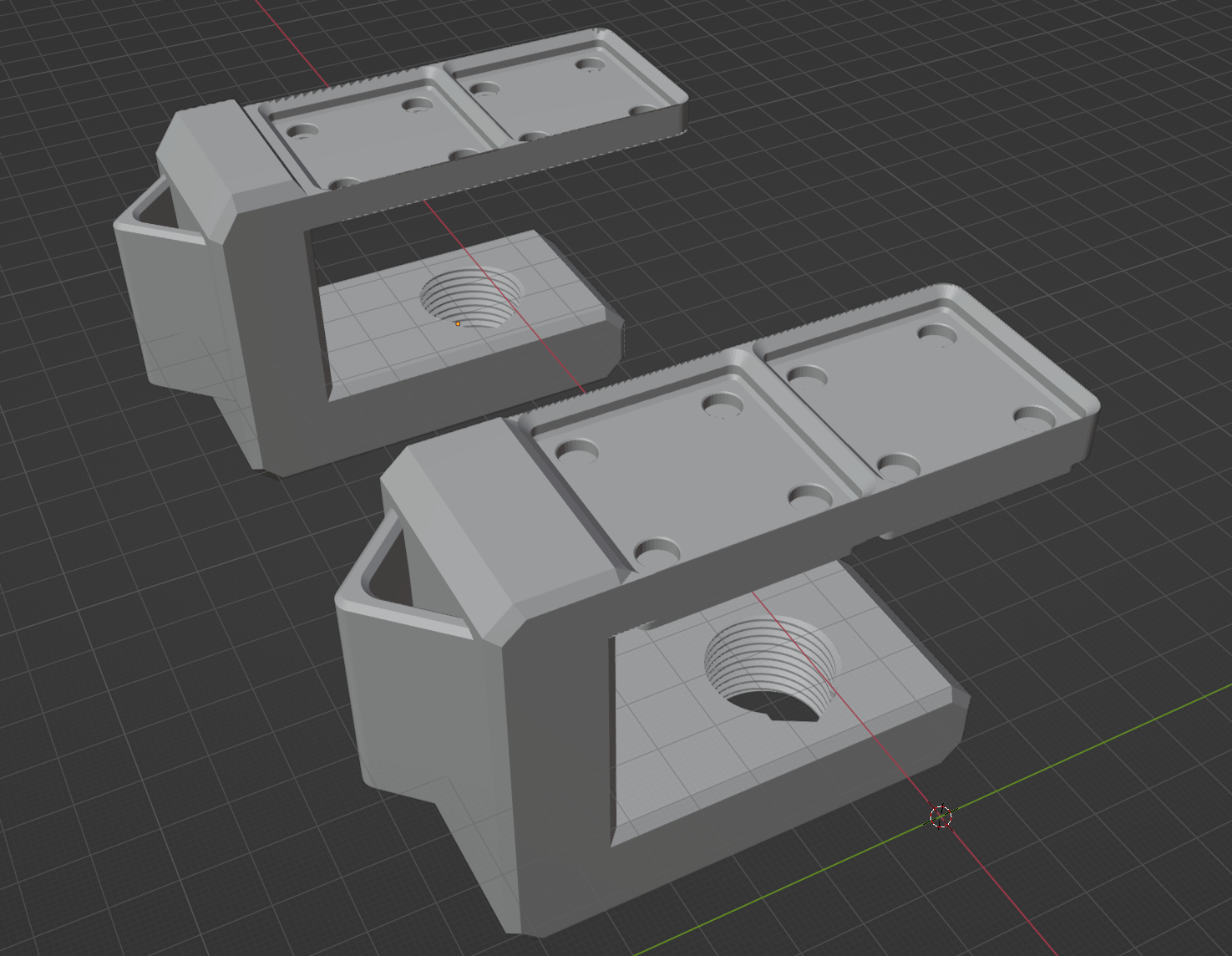 Desk Clamp with Gridfinity Top